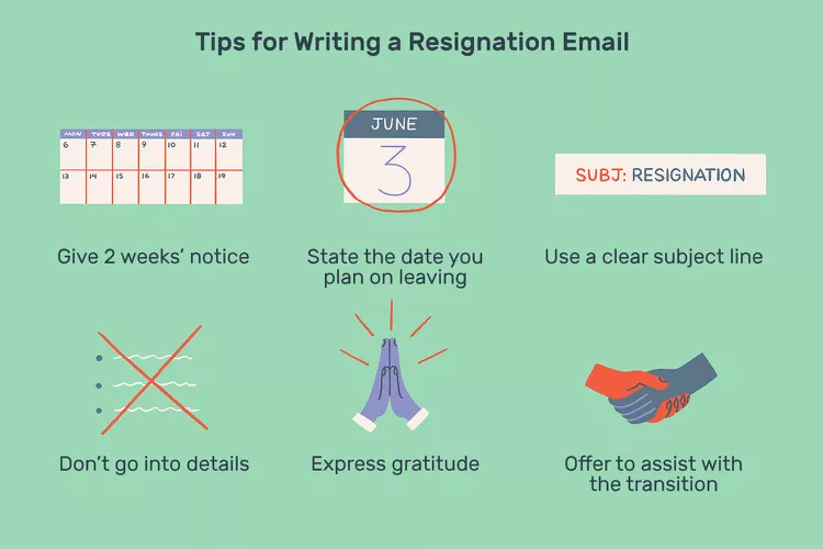 how to write a resignation email